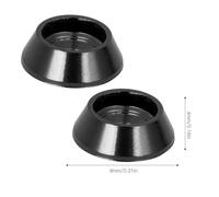 Sluffs Aluminum Alloy Screw Shim Upgrade Spare Parts for MN90 MN99 MN91 FJ45 RC Car [Set of 10] Red Blue Black (Black)