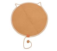 Sluffs Cat Toy Scratcher Mat with Ball, Cat Scratcher Mat 80cm Cotton Rope Protect Furniture Sturdy Round Cat Scratcher Pad with Ball Toy for Home