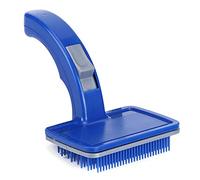 Sluffs Cleaning Grooming Supplies for Dogs Plastic Blue Pet Automatic, Easy Cleaning with Non SliPlastic Blue Pet Automatic Hair Removal Open Knot Comb Cleaning Grooming Supplies f