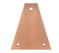 Sluffs Couverture d'âme de Guitare métal Triangulaire de 3 Trous Assiette de Remplacement de l'âme pour la Guitare électrique sous Protection (Gr41a) (Gr09a)