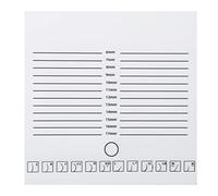 Sluffs Eyelash Extension Plate White Double Row 20x20cm Wear Resistant Eyelash Pallet with Scale for Eyelash Shops, Lash Tray Strip Glue Pallet Holder for Eyelash Extensions