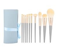 Sluffs Eyeshadow Brushes Sets Make up Brushes Professional Including Luxury Cosmetic Bag Silver.