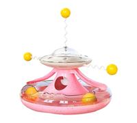 Sluffs Interactive Cat Toy for Indoor Cats,Cat Ball Tower Toy Interactive Treat Dispensing Cat Track Puzzle Toy with Teasing Stick for Indoor Kitten