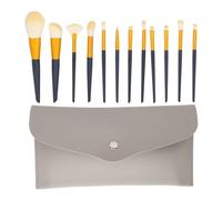Sluffs Makeup Brushes Set with Bag 12pcs Soft Bristle Make up Brushes 12Pcs Makeup Kit, Makeup Brush Set Foundation Powder Blush Blending Eyeshadow Brushes Sets.