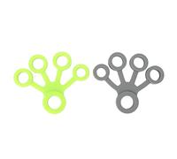 Sluffs Silicone finger stretcher soft and high elasticity five finger stretcher with guitarist green and gray 8.8lb