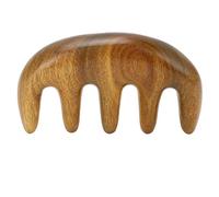 Sluffs Wooden Massage Comb,Wood Round Tooth Manual Loc Comb,Multifunctional Wooden Scalp Gua Shafor Hair Care and Styling Skin Friendly Hair Comb.