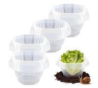 Slug Collar - Garden Cloches For Plants | Plant Snail Defense Garden Dome | 20-Piece Reusable Protective | Gardening Plant Covers For Planting Growing Gardening Yard Nursery Outdoor Vegetable Flower