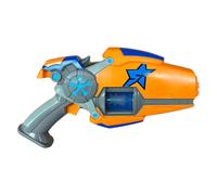 Slugterra Eli's Megamorph Blaster, Pistolet à Jouet, Lanceur de fléchettes pour Enfants avec Motif de la série de Dessins, avec 8 fléchettes en Mousse, Lance à 9 mètres de Distance, Bizak (64410006)