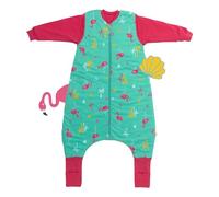 Slumbersac Gigoteuse avec pieds enfants 2.5 Tog 70 cm Flamingo coton biologique I Gigoteuse avec jambes pour taille du corps 70-80 cm | Gigoteuse manches amovibles, ferme, 70 cm