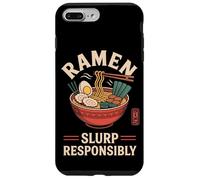Slurp Responsibly Ramen Japan Anime Nouilles japonaises Kanji Coque pour iPhone 7 Plus/8 Plus
