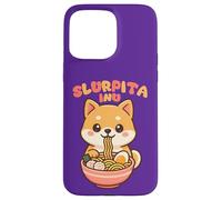 Slurpita Inu Chien Shiba Manger des Nouilles Ramen Coque pour iPhone 15 Pro Max