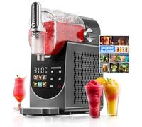 Slushie Machine à boissons glacées de 2,4 g pour la maison, machine à boissons glacées avec écran One-Touch, 6 programmes prédéfinis, nettoyage automatique, pièces lavables au lave-vaisselle | Pour