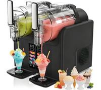 Slushie Machine avec technologie de refroidissement rapide, pas de glace nécessaire, réservoir de 2 L, 7 programmes prédéfinis, nettoyage automatique, affichage LED, parfait pour margaritas et