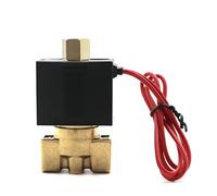 SLUSHSPYF VX2120-08-SS-NO 1/4 quot; Corps en acier inoxydable normalement ouvert 2 voies huile acide électrovanne AC220V DC12V DC24V AC110V 1pcs (5V)