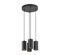 SLV Lampe suspendue Asto Tube noir 4x GU10 - 1006437