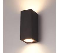 SLV Selma Applique murale LED à intensité variable Noir IP44 GU10
