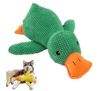 SLWSYR Doux canard apaisant pour chiens, mignon canard de peluches, squittio doux, jouet à mâcher de canard de peluches, chiens de petite taille, moyenne et grande taille (45 x 38 cm)