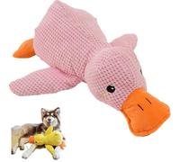 SLWSYR Doux Canard Apaisant pour Chiens, Mignon Peluche Squittio, Jouet à Mâcher pour Chiens de Petite, Moyenne et Grande Taille (45 x 38 cm)