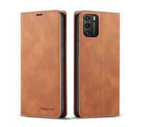 SLWYF Coque pour Xiaomi Redmi 9T/9 Power/Poco M3,Étui Housse en Cuir PU Xiaomi Redmi 9 Power,Anti-Rayures Protection Housse Premium PU en Cuir Livre Cover Antichoc Magnétique Portefeuille (Jaune)