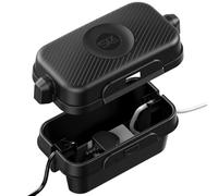 SLX Petite boîte électrique d'extérieur résistante aux intempéries pour lumières de Noël, rallonges, bobines, transformateurs, Couvercle de boîte à fusibles, certifié IP56, Moule en Silicone, Petite