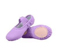 Slxbear Chaussures de danse décontractées sans nœud avec semelle souple | Couleur unie, léger, sangle élastique croisée, confortable, respirant, ballet, entraînement, performance, scène, taille 36-5