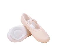 Slxbear Chaussures de danse décontractées sans nœud avec semelle souple | Couleur unie, léger, sangle élastique croisée, confortable, respirant, ballet, entraînement, performance, scène, taille 36-5