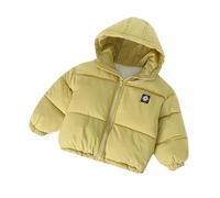 Slxbear Doudoune légère à manches longues avec fermeture éclair pour garçons et filles - Coupe ample - Capuche unie - Chaud et décontracté - Respirant et confortable - Pour voyage, école, extérieur