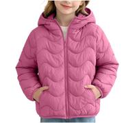 Slxbear Doudoune matelassée à capuche avec fermeture éclair pour | Veste rembourrée légère à manches longues, col montant ample, veste chaude coupe-vent de couleur unie