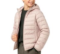 Slxbear Doudoune matelassée légère et décontractée pour enfants avec | Manches longues, fermeture éclair, coupe ample, doux, respirant, confortable, col montant, couleur unie, école, vacances