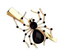 SLXLYH 1 lot d'épingles à cheveux motif araignées et crânes d'Halloween pour femmes et filles (doré 002)