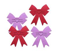 SLXLYH 4 Pièces Porte-argenterie En Forme De Nœud Papillon À Couverts De Poche Organisateurs De Vaisselle Cutter Fourchette Sacs À Couverts Fournitures De Fête À Couverts De Poche En Forme De Nœud De