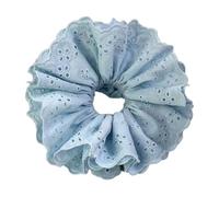 SLXLYH Chouchou épais surdimensionné multi-couches avec corde à cheveux pour femme (bleu clair)