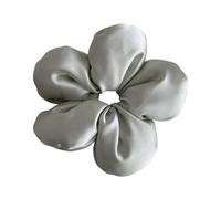 SLXLYH Chouchous à cheveux épais surdimensionnés avec motif de fleur 3D, chouchous élégants avec corde à cheveux pour femme pour queue de cheval (vert)