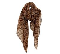 SLXLYH Écharpe imprimée léopard pour femme, châle doux et respirant, accessoire de mode pour les fêtes et festivals (10)