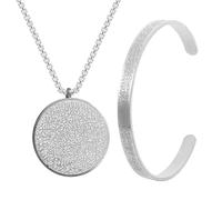 SLXLYH Ensemble élégant collier et bracelet Ayatul Kursi tendance pour les personnes à la mode