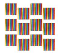 SLXLYH Lot de 12 foulards à motif arc-en-ciel - Pour extérieur et cyclisme - Respirant - Unisexe - Accessoire élégant pour cheveux (style 2)