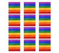 SLXLYH Lot de 12 foulards à motif arc-en-ciel pour l'extérieur, le cyclisme - Respirant - Unisexe - Accessoire élégant pour cheveux (style 1)
