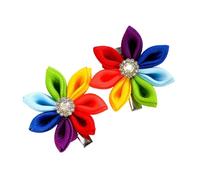 SLXLYH Lot de 2 pinces à cheveux arc-en-ciel pour filles - Pour femmes et enfants - Colorées - Arc-en-ciel