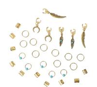 SLXLYH Lot de 31 dreadlocks pour décoration printanière - Accessoire de cheveux tendance pour les fêtes, les festivals et les styles de rue