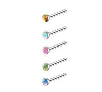 SLXLYH Lot de piercings de nez en alliage - Texture en alliage - Convient pour un port confortable