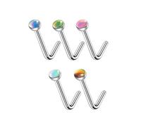 SLXLYH Lot de piercings de nez en alliage - Texture en alliage - Convient pour un port confortable