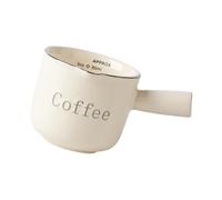 SLXLYH Minimalist White Ceramic Condiment Cup Dual-pour Indicators & Leakproof Design for Coffee Seasonings Home Use Cookware Creamer with Handle