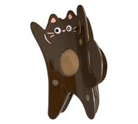 SLXLYH Pince à cheveux antidérapante en forme de chat pour femme ou adolescente (couleur café)