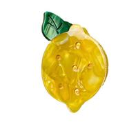 SLXLYH Pince à cheveux en forme de fruit - Frange latérale - Pour femme - Soin de la peau - Pour le camping - Élégante pince à cheveux pour fête de mariage (citron)