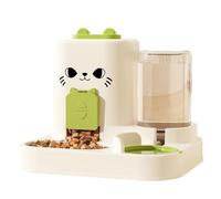 SLXLYH Place De Nourriture pour Animaux Amovible en Acier Inoxydable avec Une Bouteille De Distribution d'eau Intégrée