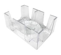 SLXLYH Plateau de cartes à jouer Canasta transparent rotatif pour 2/6 jeux