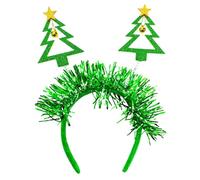 SLXLYH Serre-tête arbre de Noël flocon de neige accessoire pour cheveux unique pour fêtes et fêtes de fin d'année (vert)