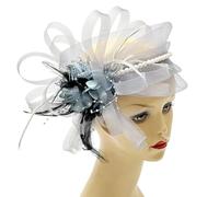 SLXLYH Serre-tête médiéval des années 1920 avec perles pour femme, festival, carnaval, fête, spectacles (gris)