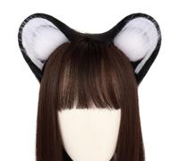 SLXLYH Serre-tête pliable pour femme de chambre - Accessoire de fête à thème - Noir et blanc