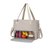 SLXLYH Stylish Leakproof Lunch Bag For Women Thermal Polyester Insulation Multi-Pocket Design For Work Travel Picnics Water Resistant Women's Lunch Bag